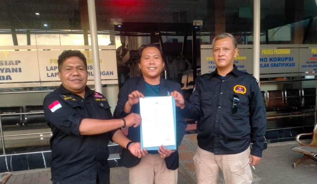 Logo Ormas Dibakar, DPD GRIB JAYA Jatim Datangi Polres&nbsp;Pasuruan